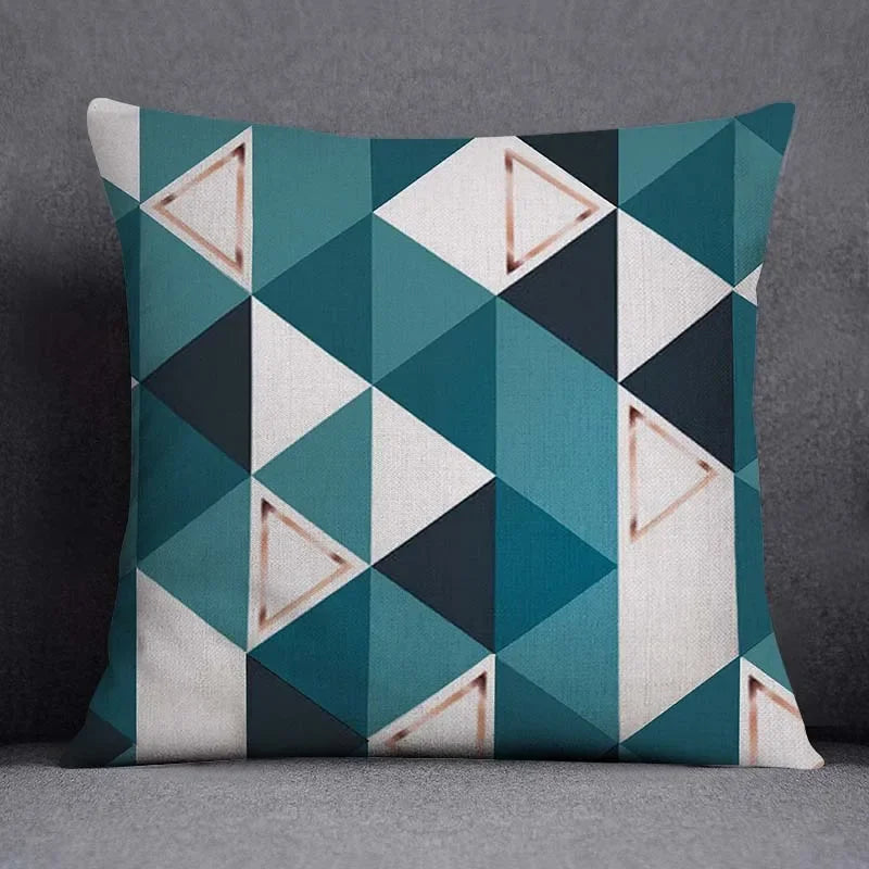 Dark Green Floral Cushion Cover &mdash; Modern Square Animal Print Pillow Case for Sofa &amp; Office — view 7 of cushion covers & pillow cases