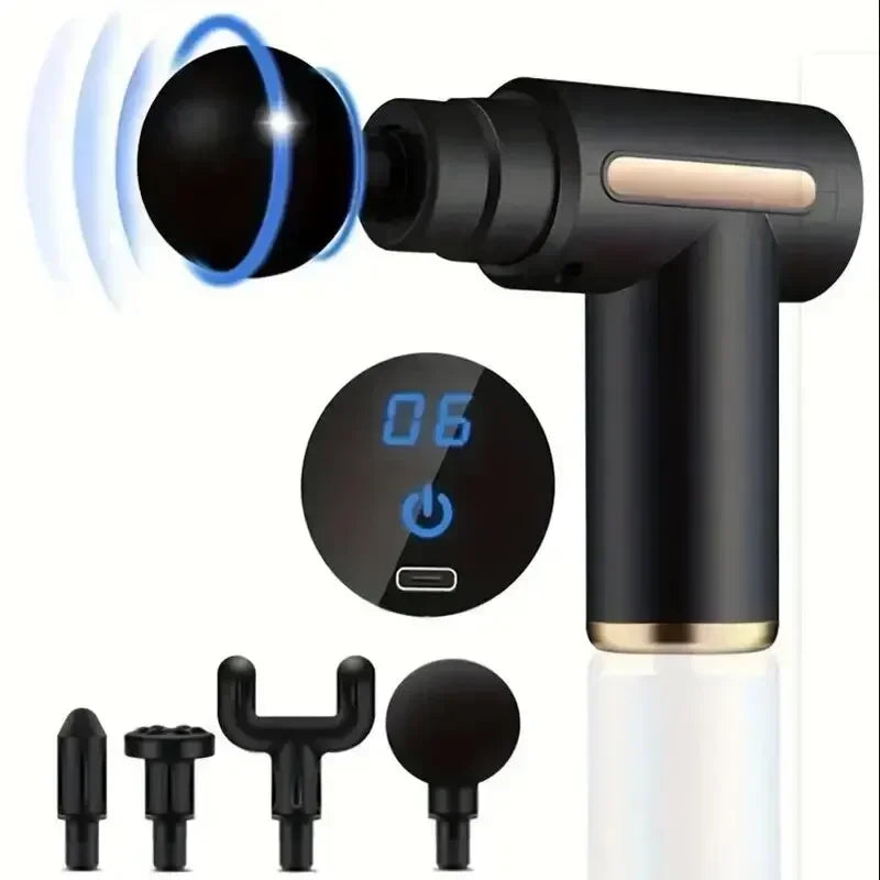 Mini Muscle Massage Gun Protable Body Massager Deep Handheld Percussion Massager for Body Back and Neck Leg — view 8 of electronics & gadgets