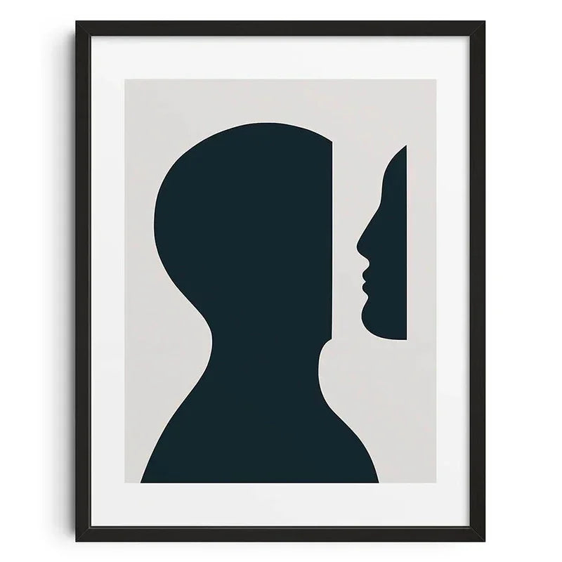 Retro Abstract Nourishing Soul Canvas Poster &mdash; Classic Wall Art for Living Room Decor