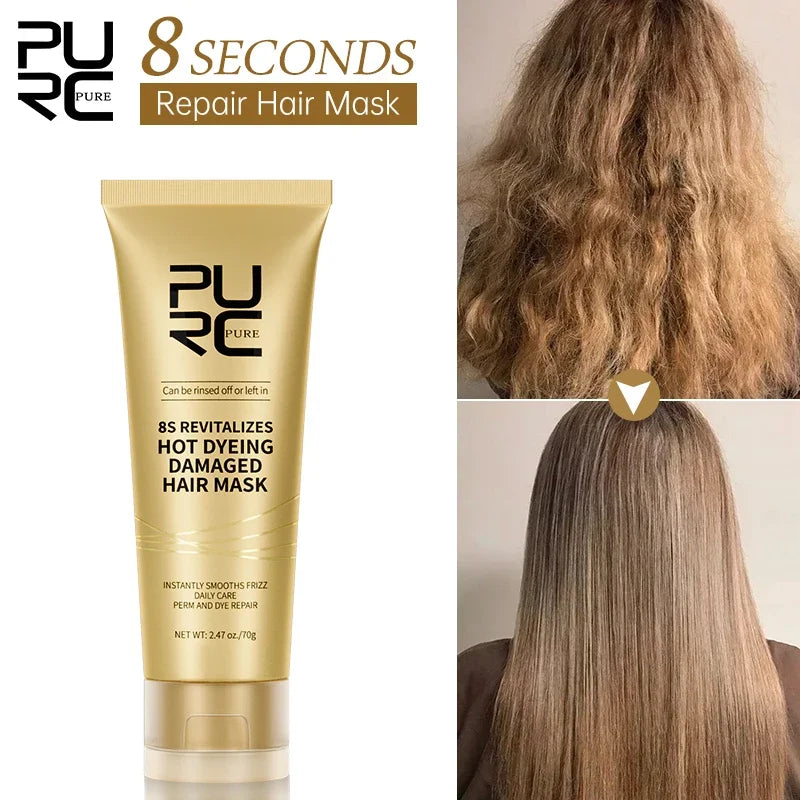 Professional 8 Seconds Hair Mask Keratin Damage Repair Frizz Smoothing Treatment Cream Straighten Shiny Moisturizing Hair Care