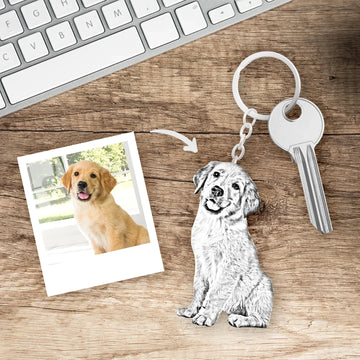 Personalized Pet Photo Necklace Engraved Pendant Custom Memorial Gift for Dog Cat Lovers — view 1 of necklaces