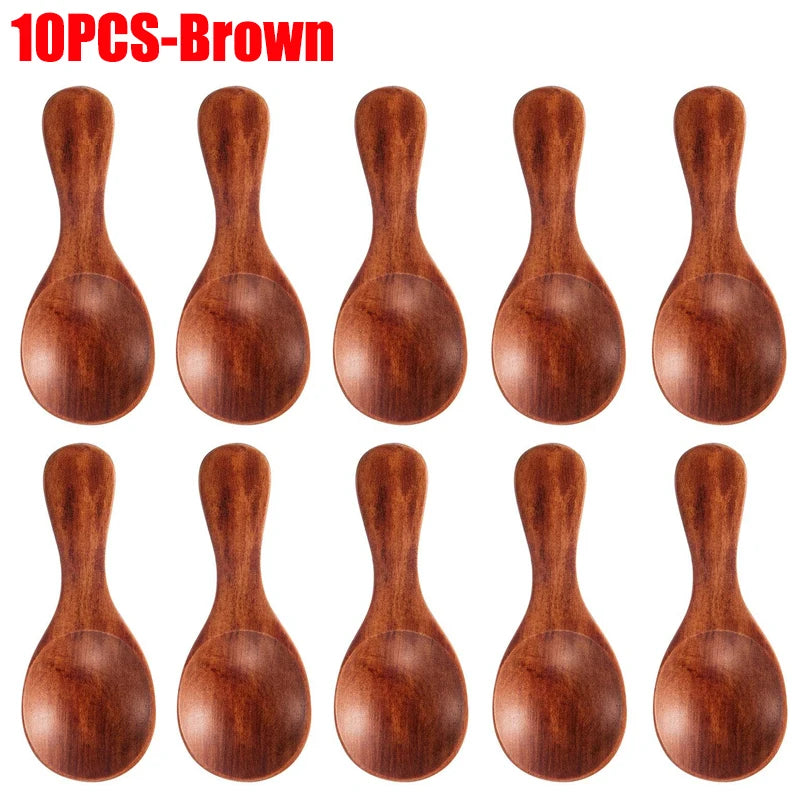 Mini Natural Wooden Spoons — Tea, Honey, Coffee & Spice Tasting Set (1-10 Pcs) — view 13 of dining & tableware