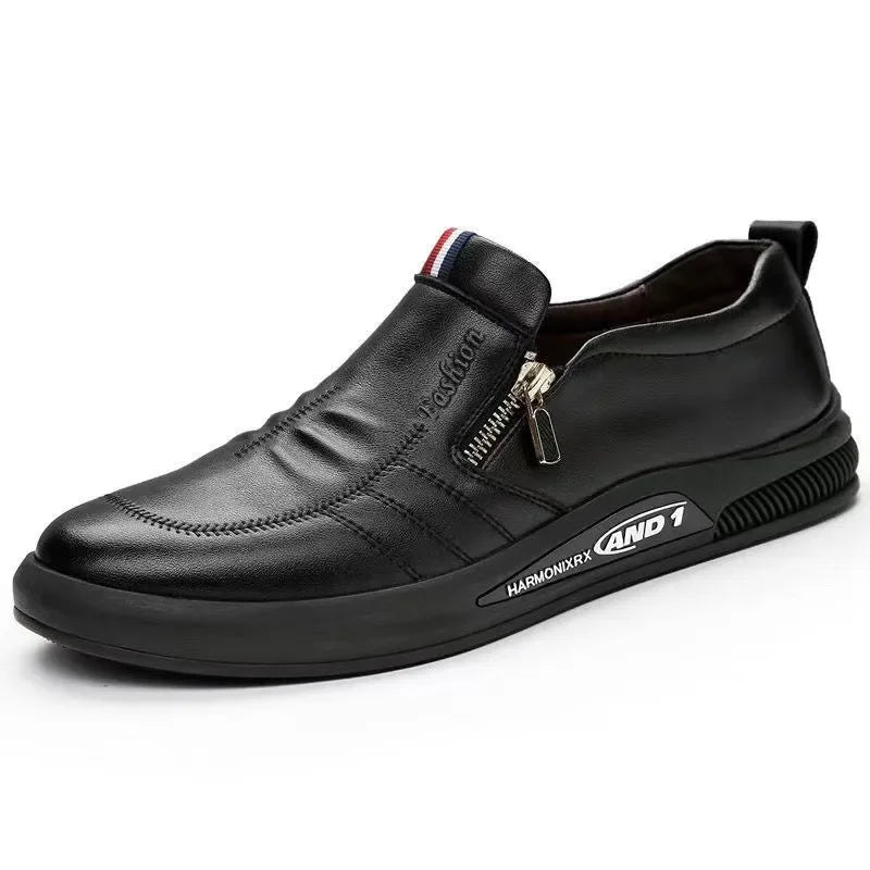 All-Season Men's Leather Loafers — Slip-On Business Casual Moccasins — view 5 of flats & loafers