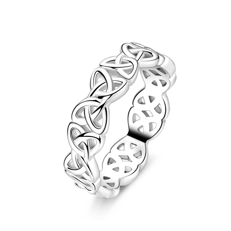 Women's 925 Sterling Silver Hollow Ring — Flower Butterfly Heart Sun Fashion Jewelry — view 12 of jewelry