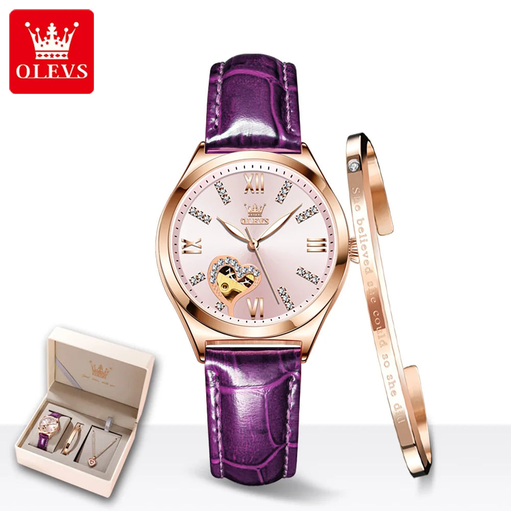 OLEVS 6636 Women's Roman Dial Watch — Luxury Fashion Quartz Wristwatch — view 9 of watches
