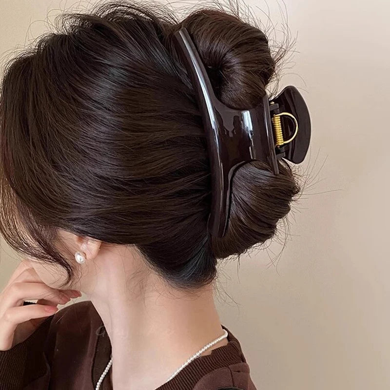 Large Hair Claw Clip — Elegant Solid Strong-Hold Jaw Clip for Women — view 1 of hair accessories