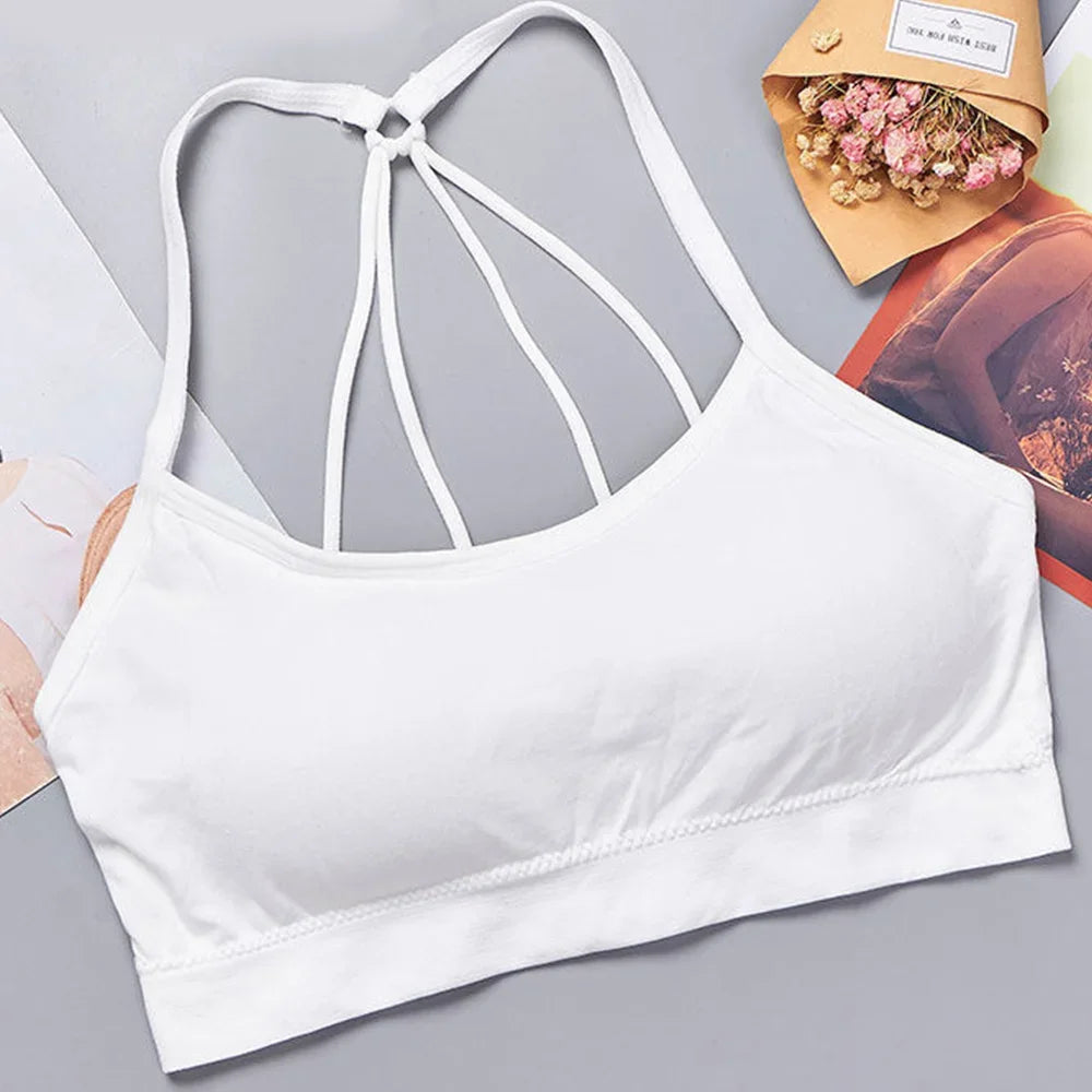 Seamless Athletic Crop Tank Top — Wide-Strap Yoga & Fitness Workout Bra-Lined Top — view 7 of tanks & camisoles