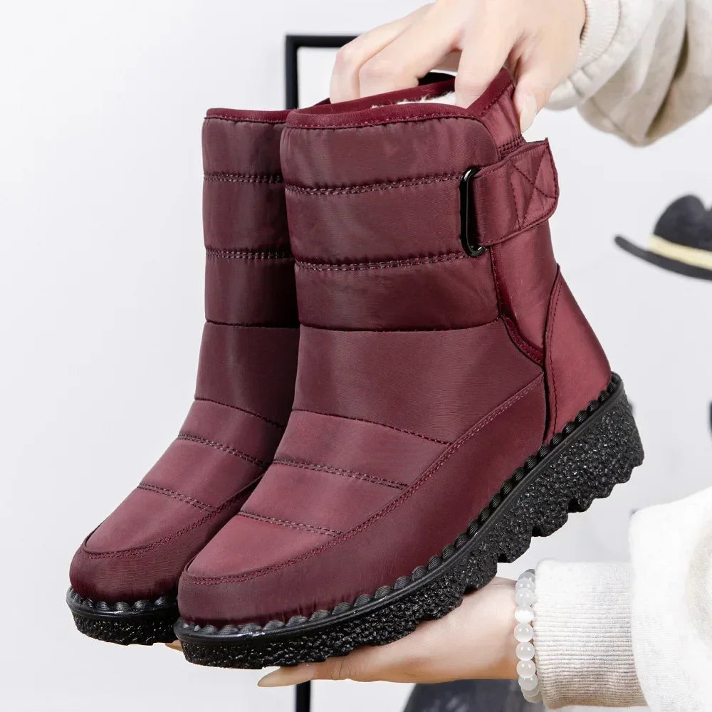 Waterproof Winter Boots for Women — Faux Fur Long Plush Snow Platform Boots (2025) — view 8 of boots