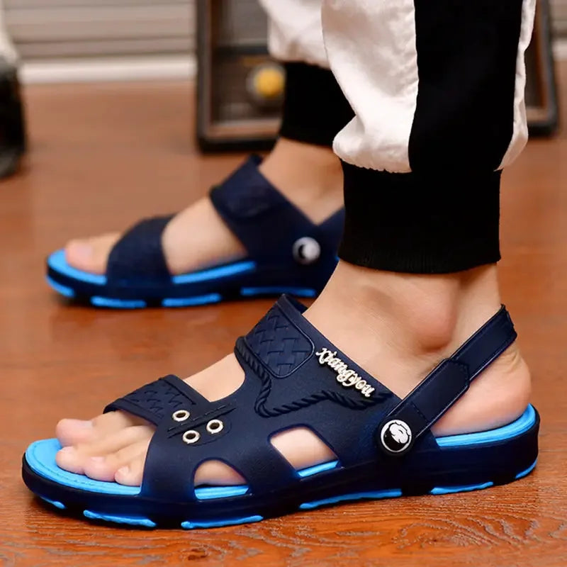 Sandals & Slides — Men's Outdoor Beach Slippers, Anti-Slip Peep-Toe Slip-On — view 19 of sandals & slides