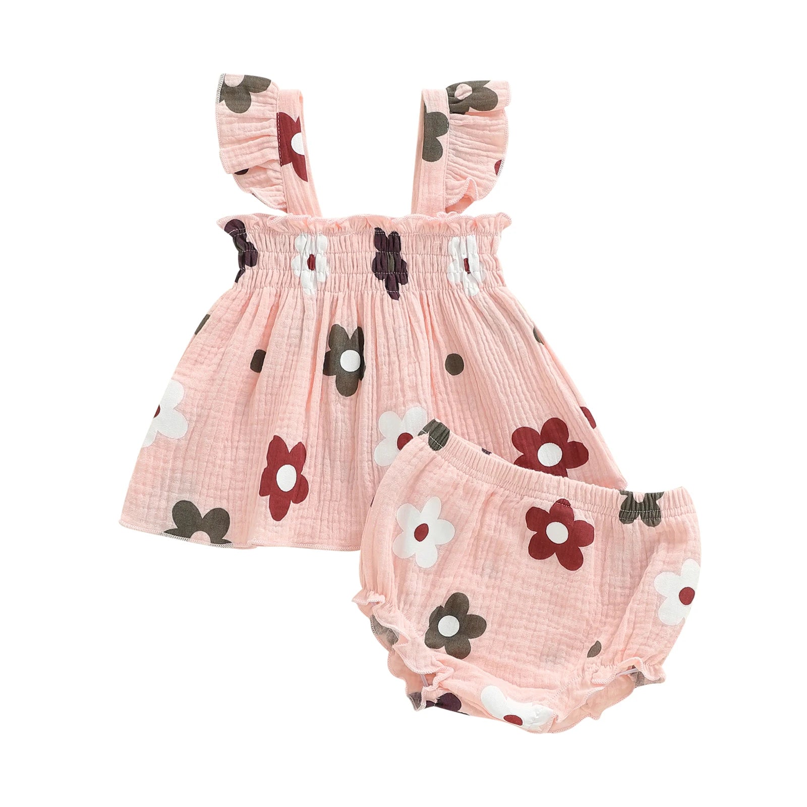Toddler Girl Floral Ruffle Top & Shorts Set - Boutique-Style Summer Outfit — view 6 of toddler sets