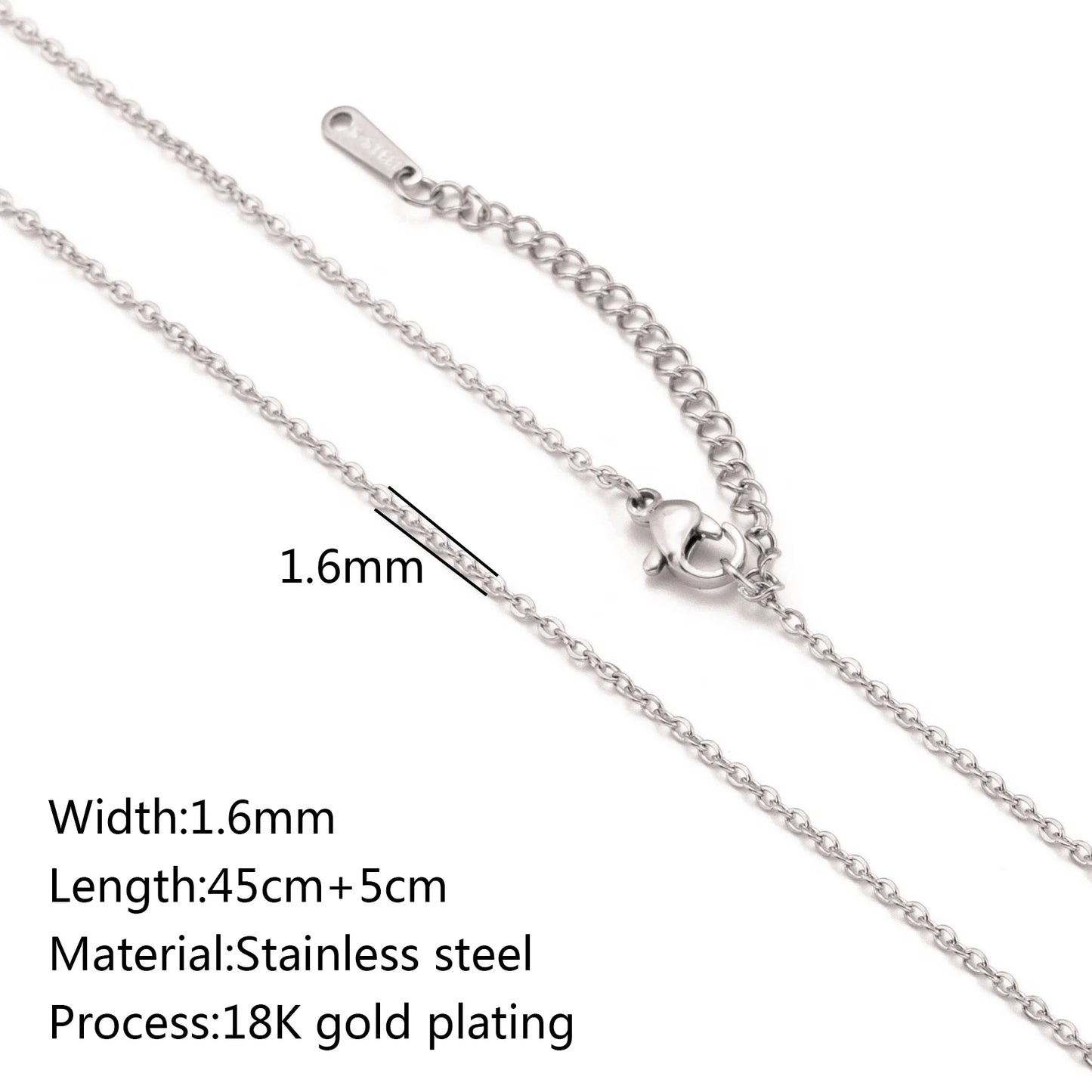 Unisex 5pc 18K Gold Cuba Cross Chain Necklace Set — PVD Plated Steel Jewelry