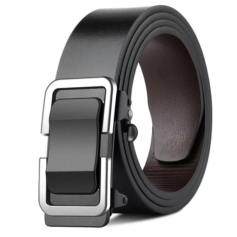 Belts Luxury-inspired Men's Genuine Leather Belt — Automatic Buckle Luxury — view 8 of belts