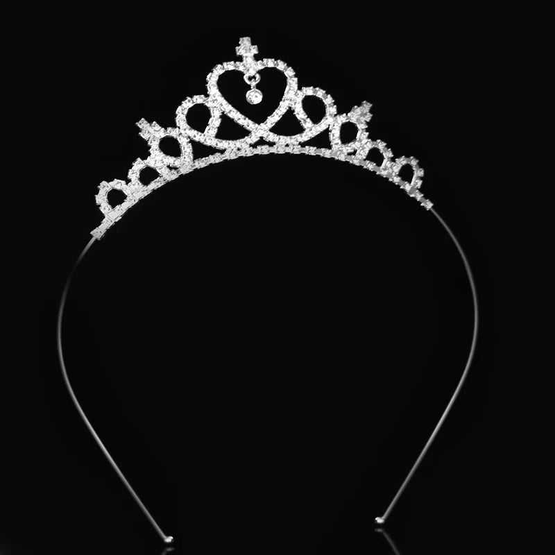 Beautiful Cute Kid Princess Tiaras and Crowns Crystal Headband Bridal Crown Wedding Party Hair Accessories Girls Fashion Jewelry — view 14 of product