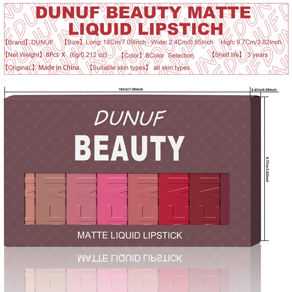 Matte Liquid Lipstick Set — Waterproof Long-Wear Non-Transfer Lip Color — view 6 of makeup