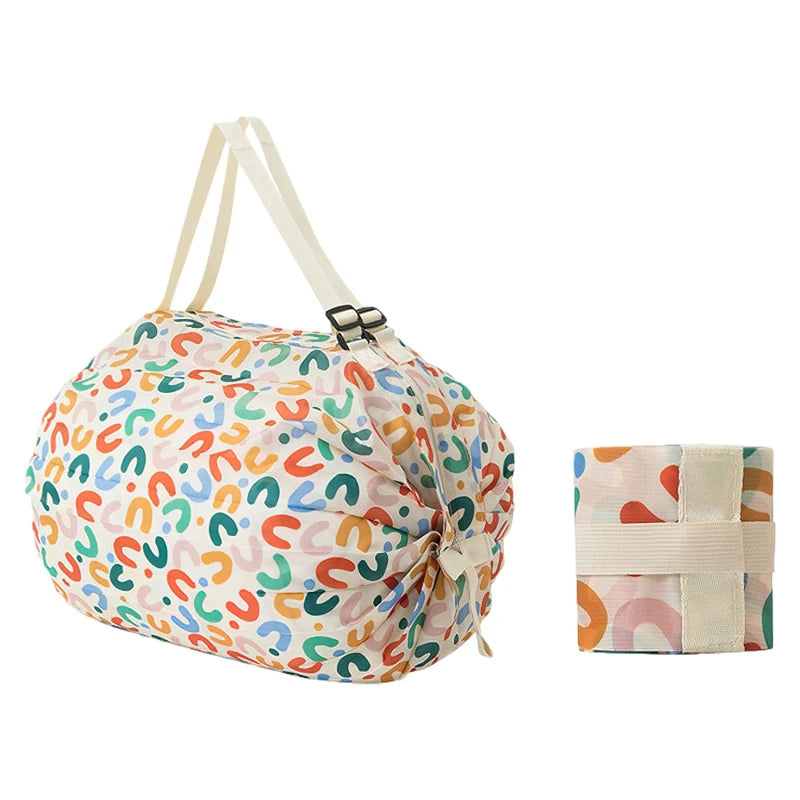 Foldable Waterproof Travel Bag - Portable Beach & Grocery Shopping Tote — view 13 of shopping bags