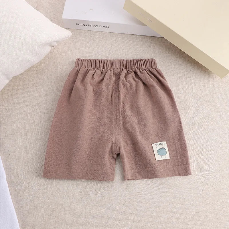 Kids Cotton-Linen Summer Shorts – Cute & Comfy (1-5 Years)