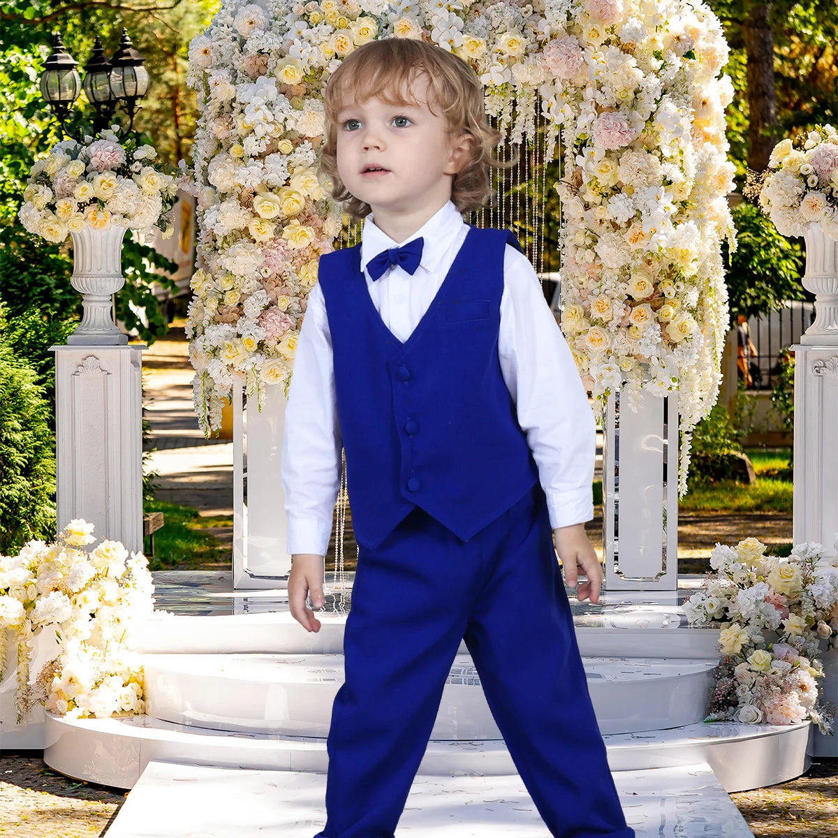 Baby Boy Wedding & Baptism Suit – 3-Piece Gentleman Outfit for Special Occasions