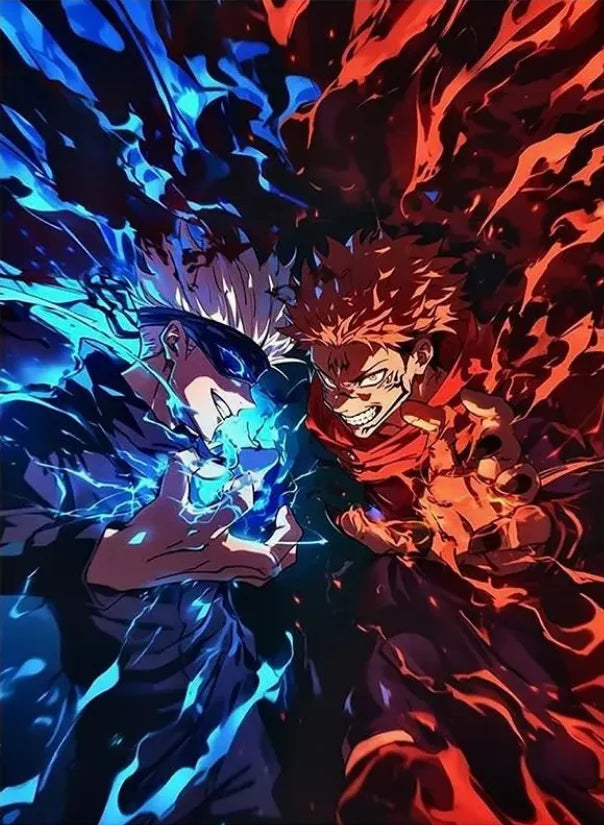 Jujutsu Kaisen Retro Canvas Poster — Japan Anime Wall Art for Game Room & Home