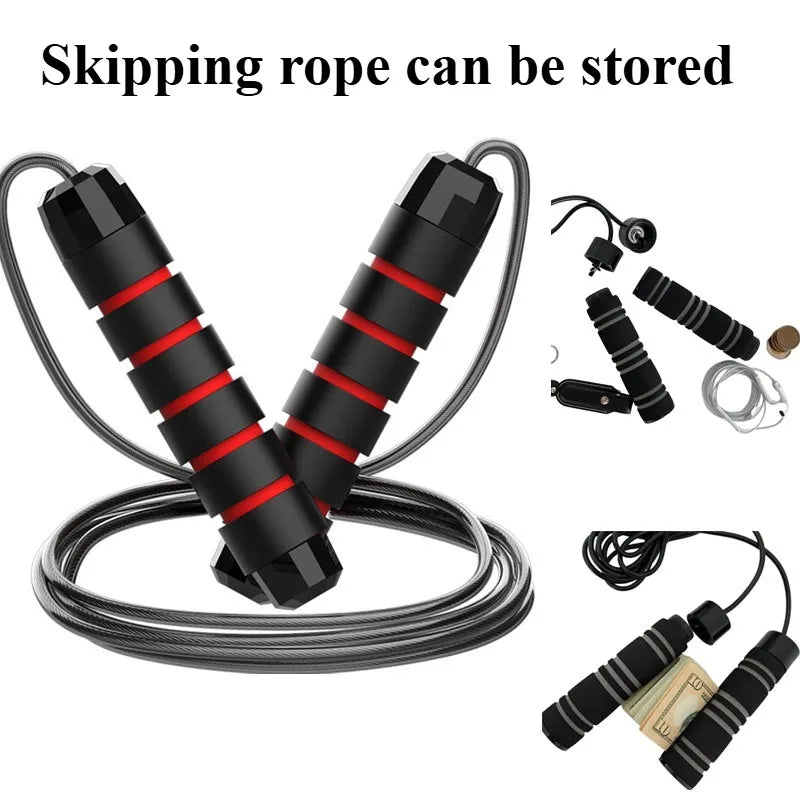 Jump Rope — Steel-Wire Adjustable Speed Rope, HIIT Boxing Skipping Workout — view 1 of sports & fitness