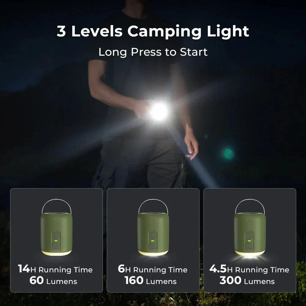 WESTTUNE Tiny Air Pump with Camping Lantern — 4.5kPa Magnetic Pump — view 5 of outdoor sports