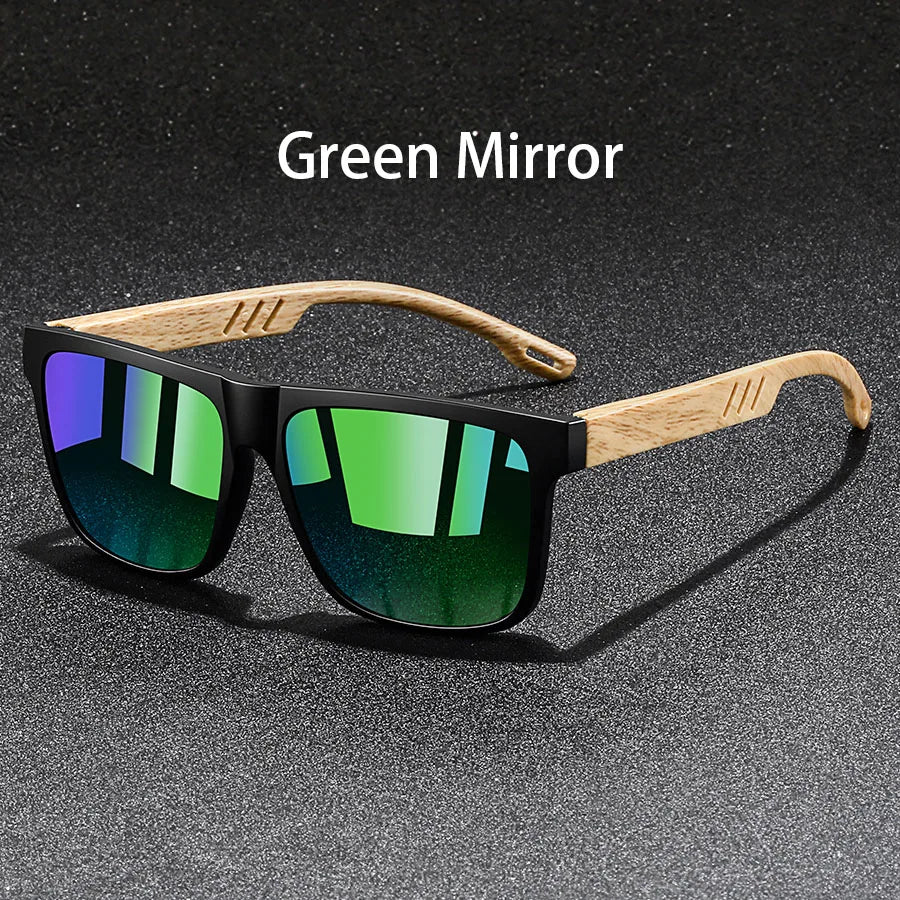 Vintage Square Frame Sunglasses, UV400 for Driving & Fishing — view 12 of sunglasses