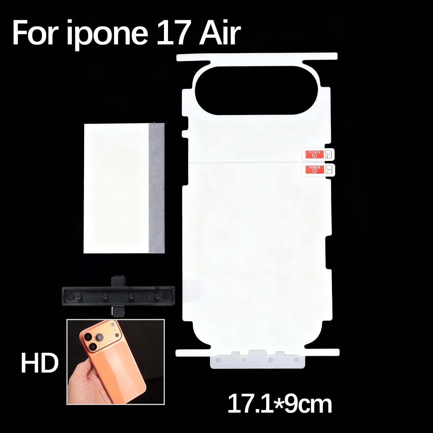 Border Hydrogel Film for iPhone 17 Pro Max / 17 Air HD Side Frame Wrap — view 8 of screen protectors