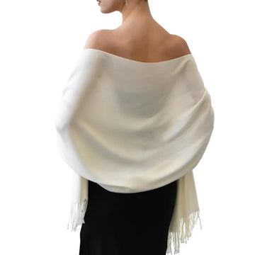 Pashmina Shawl Wrap Evening — Travel & Wedding Blanket Scarf, Drape-Anywhere Statement — view 1 of scarves & wraps