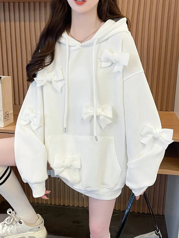 Zoki 3D Bow SweeZoki 3D Bow Sweet-Hoodie Women