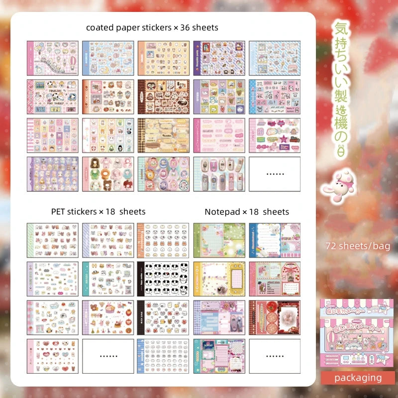 Mood Maker Sticker Book (72PCS) – Cute Scrapbook & Planner Stickers for Journaling — view 7 of home & kitchen