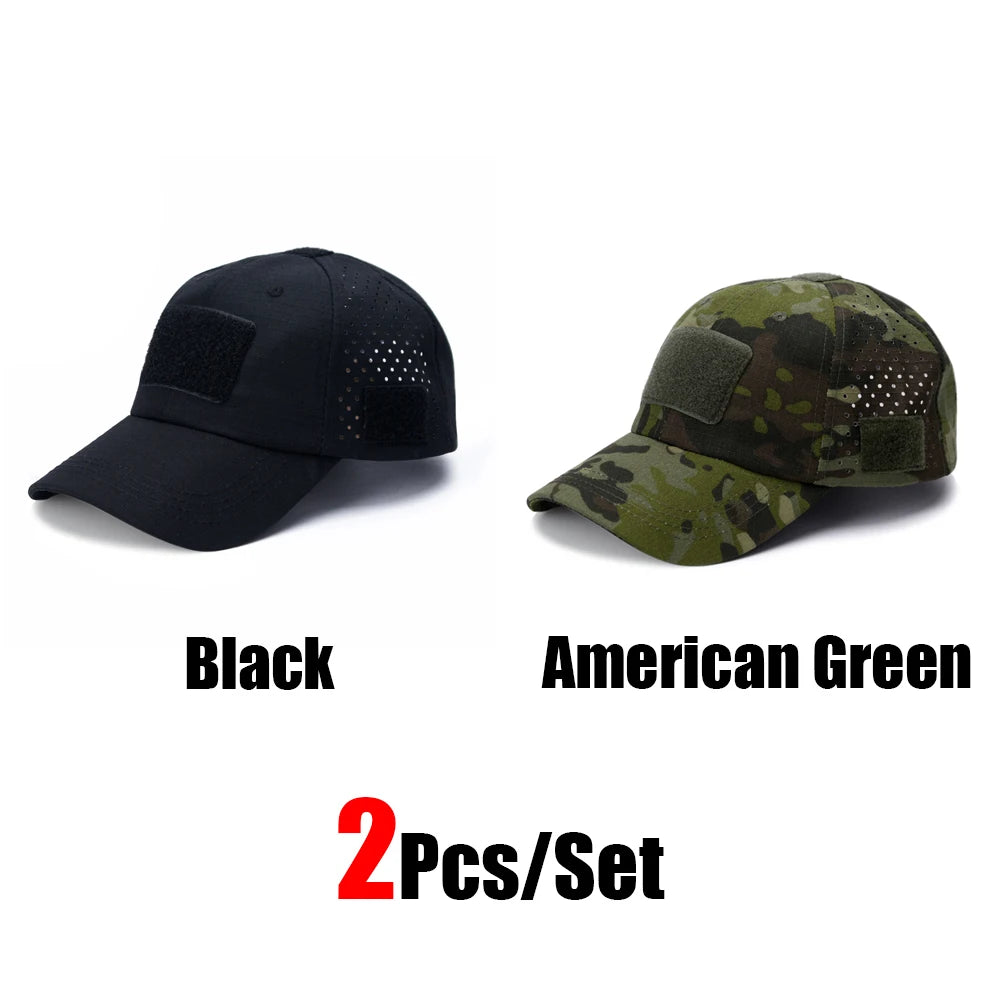 Camouflage Baseball Cap Outdoor — Tactical Sun Protection Hunting Hiking Fishing Men's Hat