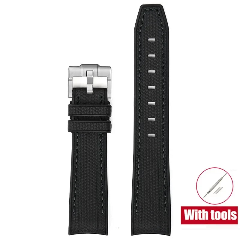 MoonSwatch Diving Strap — 20mm Curved-End Rubber Watch Band for Omega x Swatch