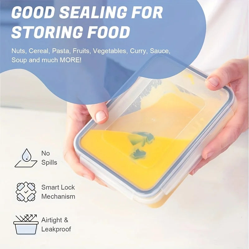 48PCS Leakproof Food Storage Containers Set – BPA-Free Stackable Meal Prep Boxes