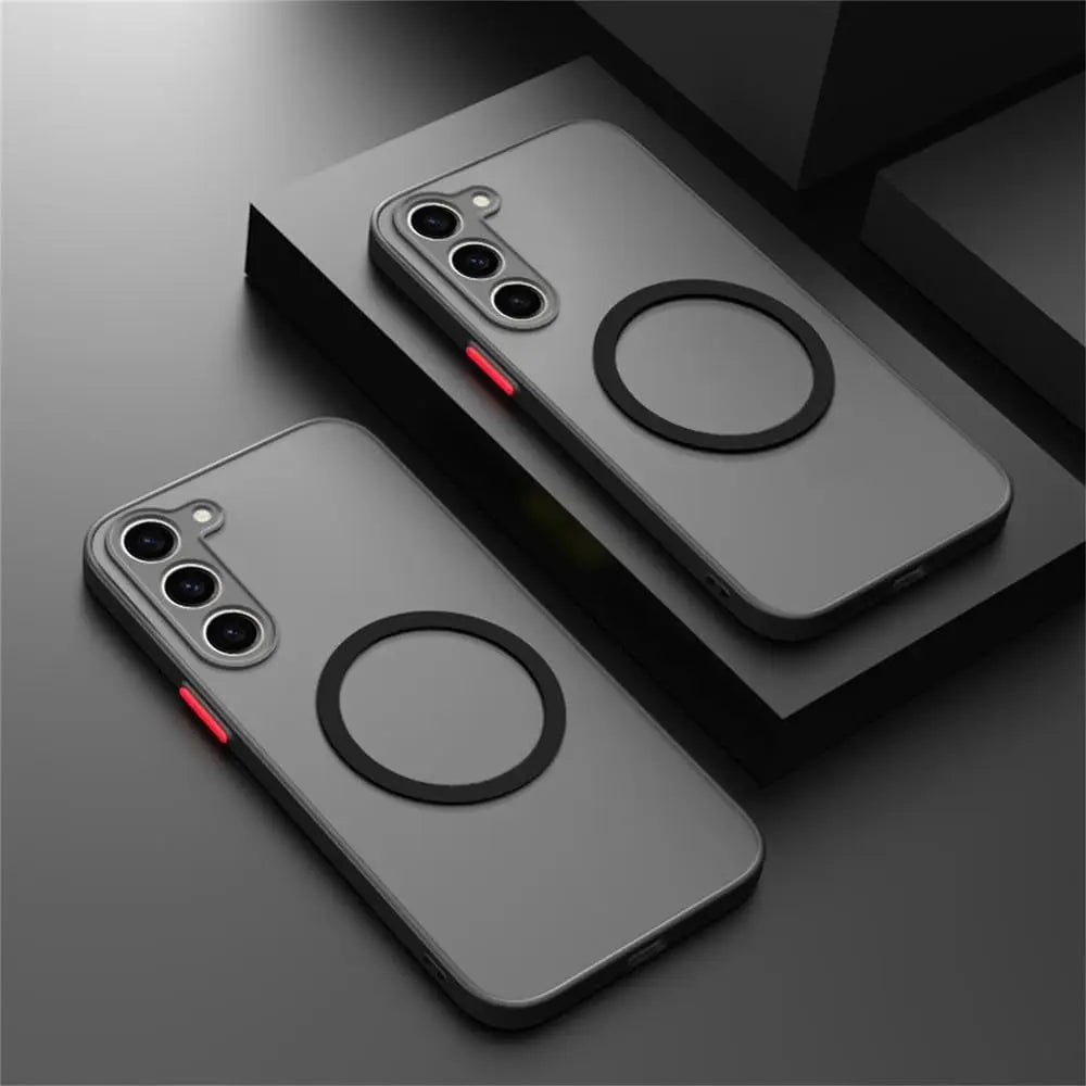 for Samsung Galaxy MagSafe Luxury Matte Case — S20–S24 Ultra Magnetic — view 2 of phone cases