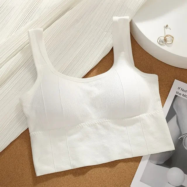 Breathable Seamless Sports Bra — Anti-Sweat Shockproof Yoga Workout Crop Top — view 8 of sports bras