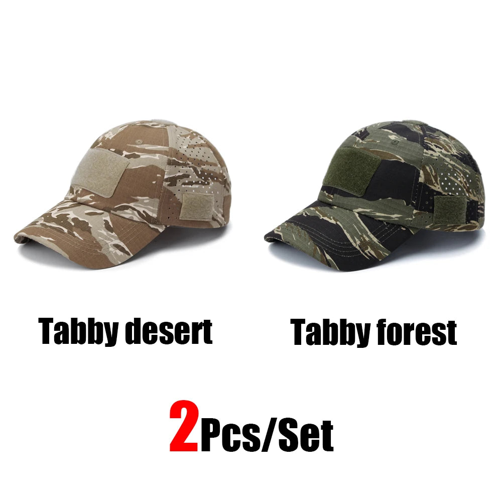 Camouflage Baseball Cap Outdoor — Tactical Sun Protection Hunting Hiking Fishing Men's Hat