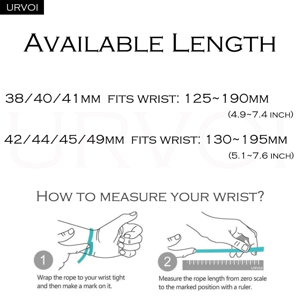 URVOI Ocean Band for Apple Watch Ultra — Sport Strap 42/44/45/46/49mm — view 5 of watch straps