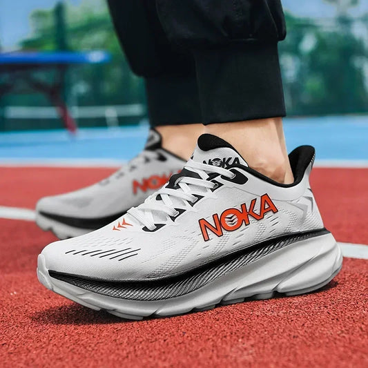 Men's Mesh Running Sneakers — Jogging Cushioned Breathable Couple Trainers — view 1 of sneakers