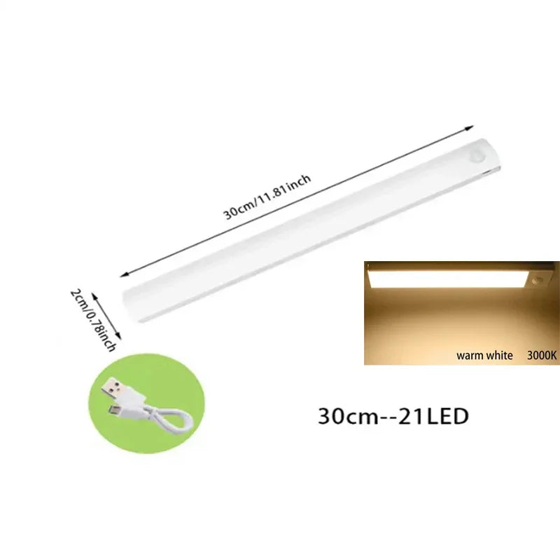 Under-Cabinet Kitchen Light &mdash; Motion Sensor USB Rechargeable Magnetic Strip for Wardrobe &amp; Cupboards — view 7 of led &amp; smart lighting