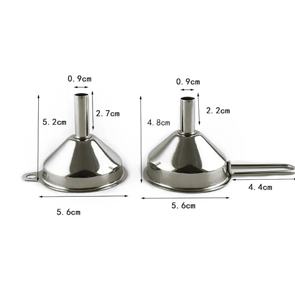 Wide-Mouth Stainless Steel Funnel &mdash; Cooking Oil Filter &amp; Spice Strainer with Handle — view 6 of kitchen gadgets