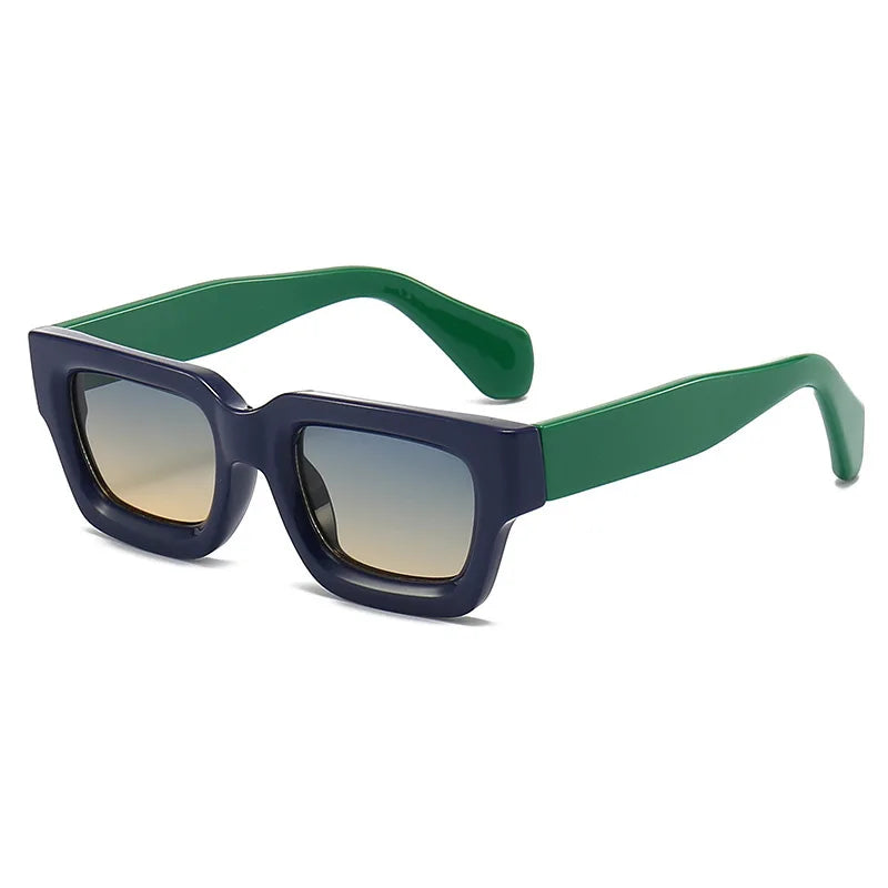 Classic Square Sunglasses Men Vintage — Designer Trend Luxury Driving Punk UV400 Shades — view 9 of sunglasses