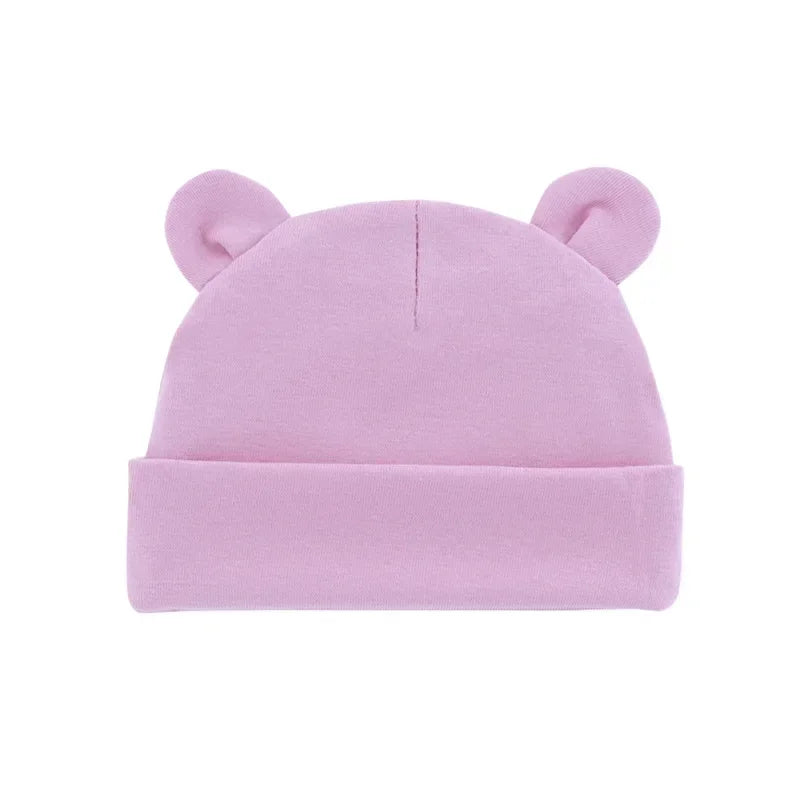 Newborn Ear-Shape Bonnet - Cotton Photography-Prop Hat for Babies 0-1Y — view 8 of baby hats