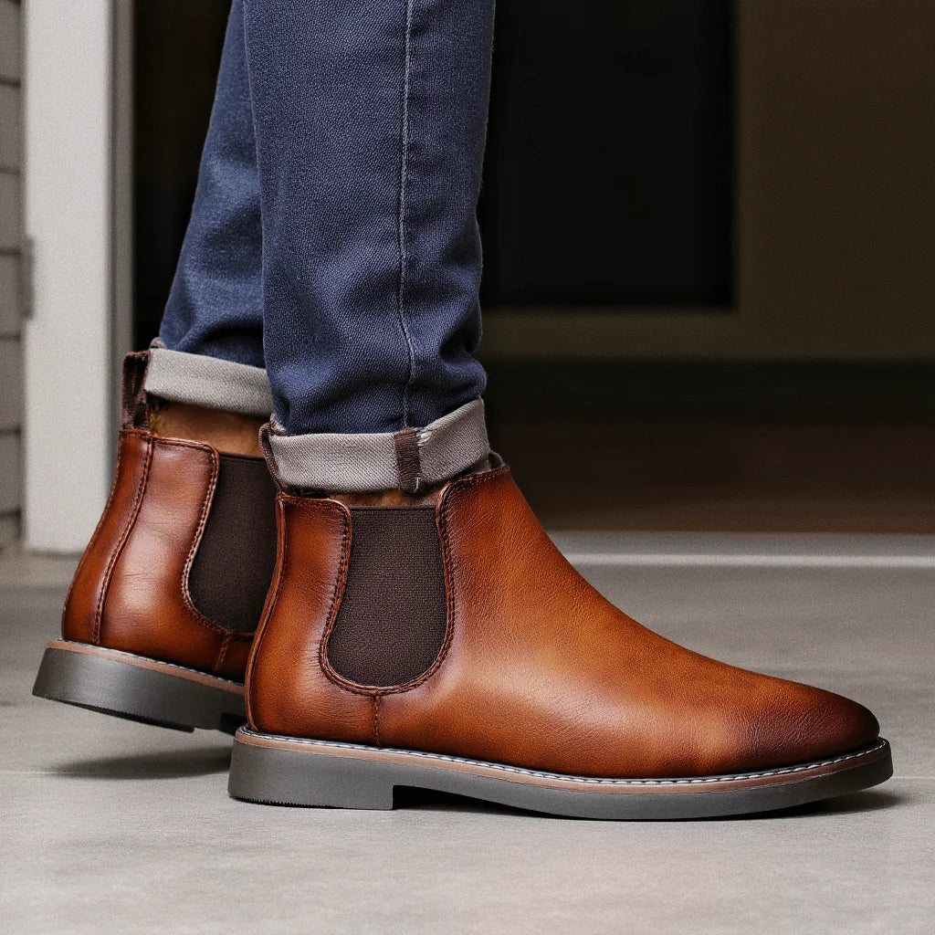 Men's Chelsea Boots — Retro Brand Comfortable Fashion Boots (Sizes 40–46) — view 6 of boots