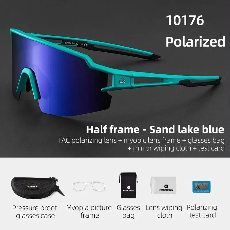 ROCKBROS Cycling Sunglasses Photochromic Eye-Protecting — Adaptive Windproof Bicycle Outdoor Goggles — view 10 of sunglasses
