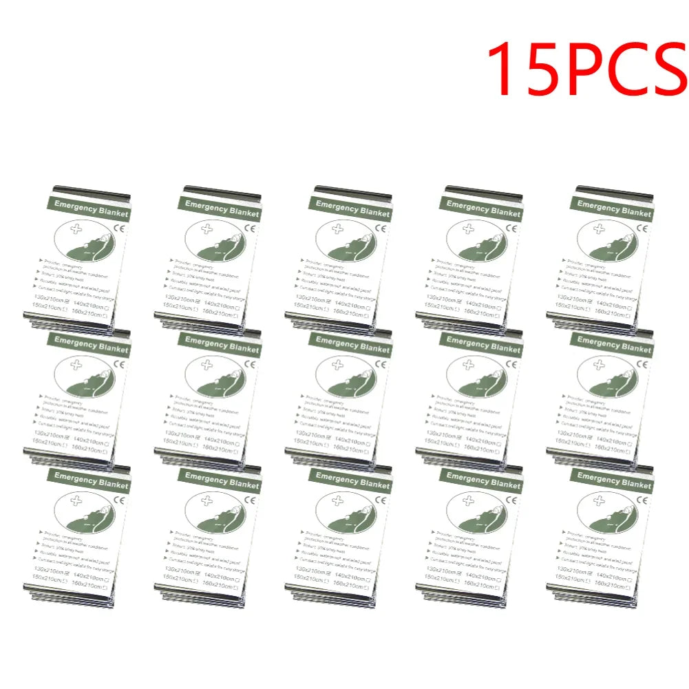 Emergency Mylar Survival Blanket Bulk Pack — Lifesaving Thermal Foil — view 9 of outdoor sports