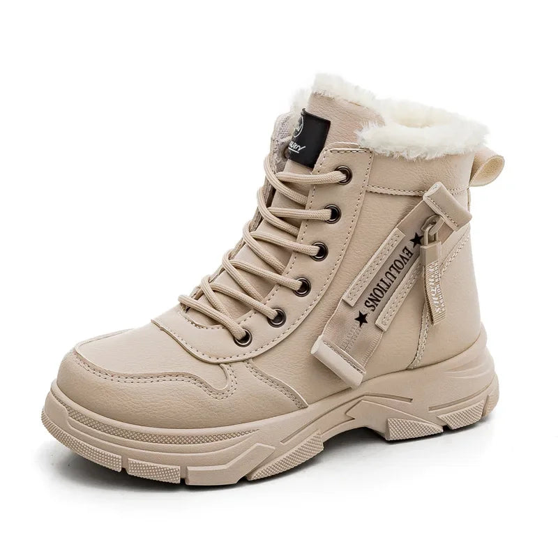 Winter Snow Boots for Women — High-Top Lightweight Platform Sneaker Boots — view 4 of boots
