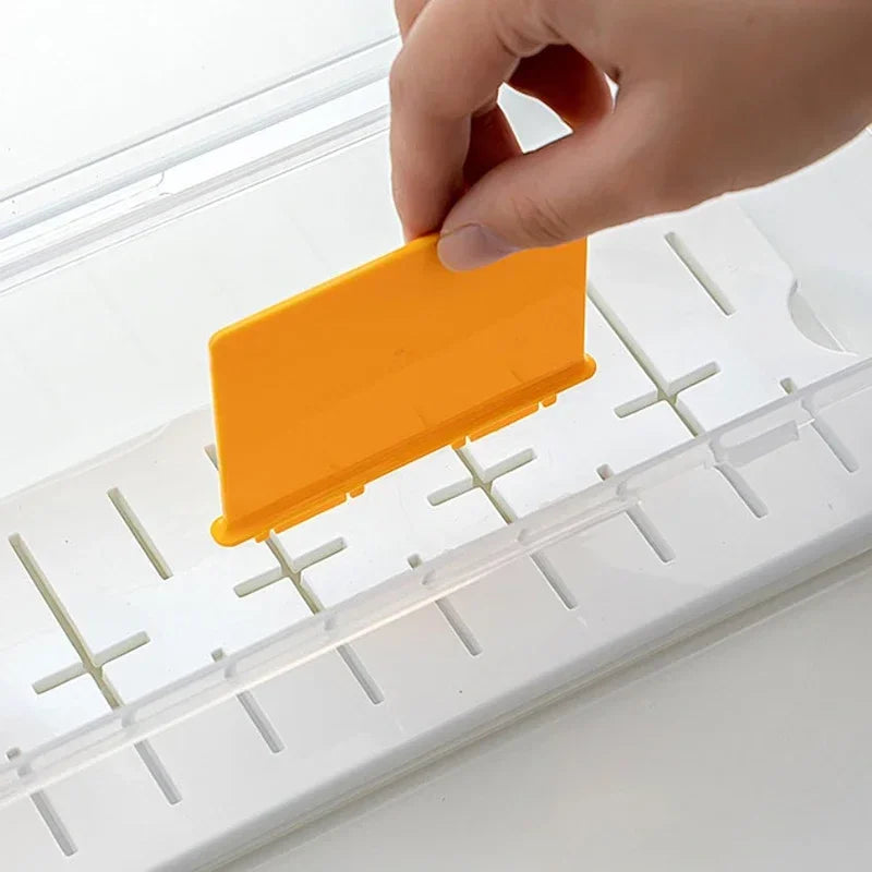 Storage Organizer Game Card Display Box — Clear Plastic 550+ Card Holder with Adjustable Dividers — view 3 of storage & organisation
