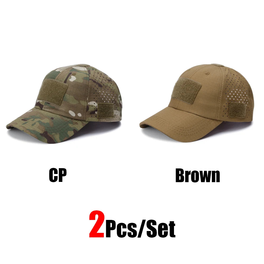 Camouflage Baseball Cap Outdoor — Tactical Sun Protection Hunting Hiking Fishing Men's Hat
