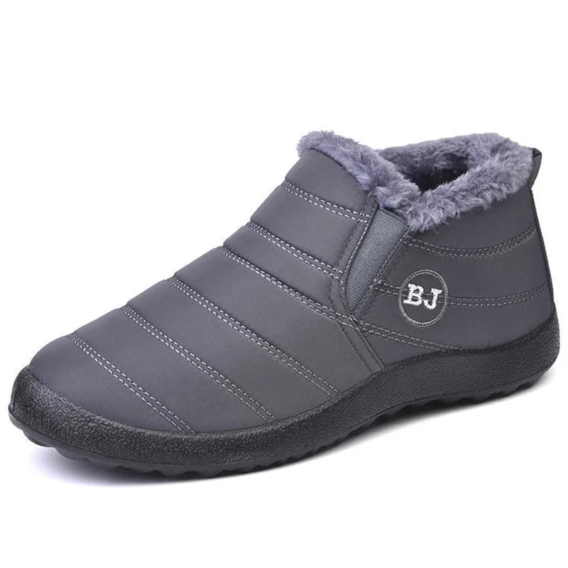Waterproof Winter Boots for Women — Plush Snow Boots Couple's Cotton Ankle Boots — view 9 of boots
