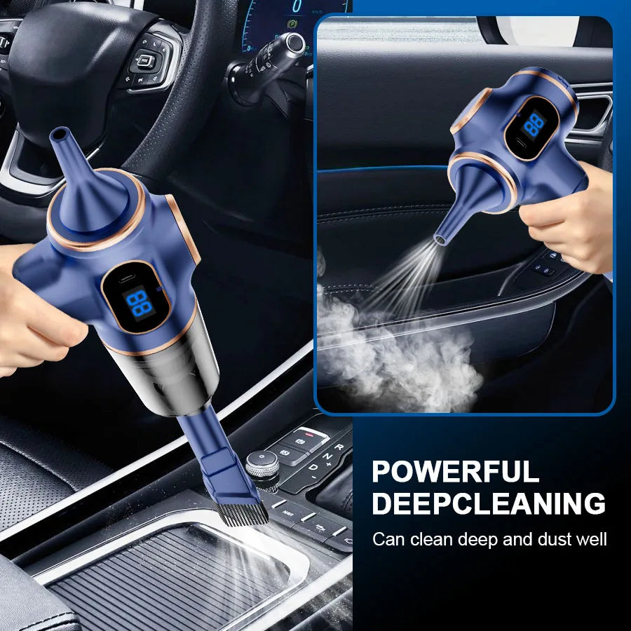 Wireless Mini Vacuum Cleaner (ABS) – High-Power Portable Vacuum for Car, Sofa & Office — view 4 of electronics & gadgets