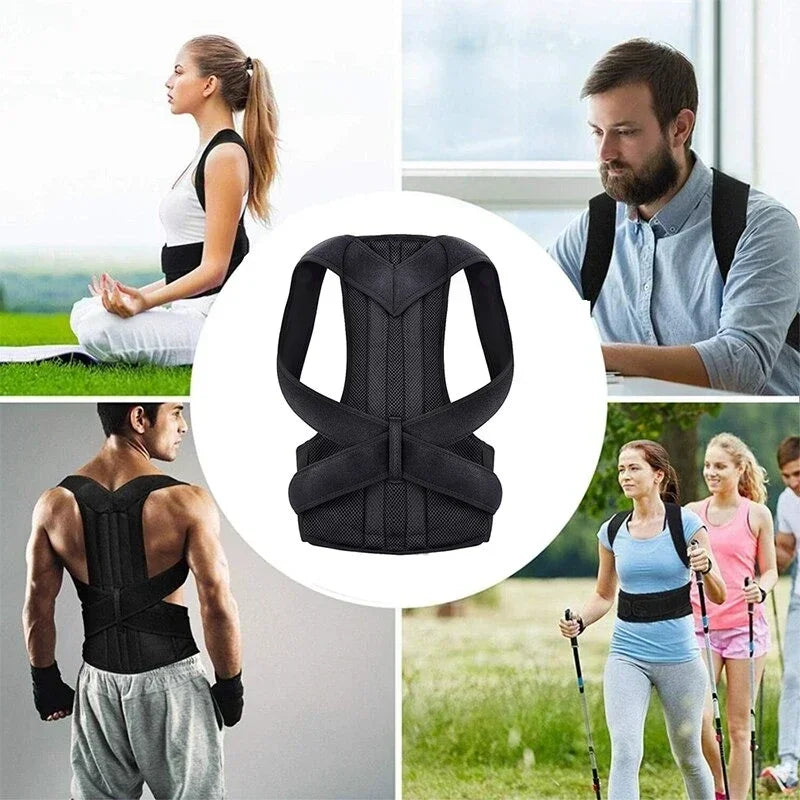 Reinforced Lumbar Posture Corrector Belt — Full-Back Spine Trainer — view 2 of braces & support